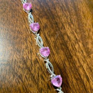 ❌SOLD❌ Zales Pink Sapphire Bracelet